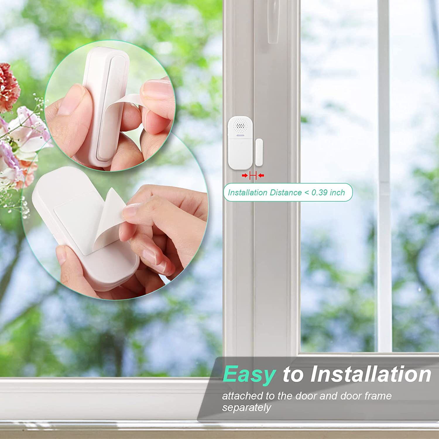 HASTHIP Door?Sensor Security?Alarm?with?Motion?Sensor, 130 Db Wireless Sensitive Door?Alarm?Security?for?Home, Remote Control 5 Modes 4 Level Adjustable Volume Door?Open Alert Burglar?Alarm?System HASTHIP Door?Sensor Security?Alarm?with?Motion?Sensor, 130 Db Wireless Sensitive Door?Alarm?Security?for?Home, Remote Control 5 Modes 4 Level Adjustable Volume Door?Open Alert Burglar?Alarm?System
